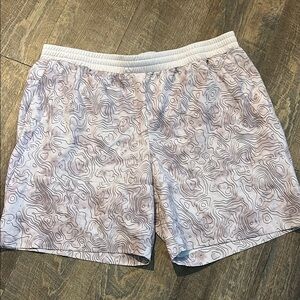 FLX Shorts Mens Large Dynamic Stretch Printed‎ Nylon Casual Pockets 7 Inch